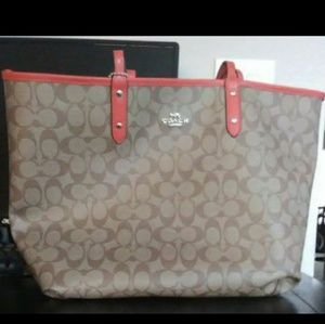 orange reverѕaвle coacн тoтe нandвag